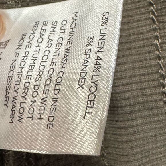 Level 99 linen lyocell blend jogger pants green large elastic waist - Picture 7 of 8